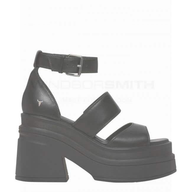 Ash Vik  Open Toe Leather Sandals in Black  Official UK Site