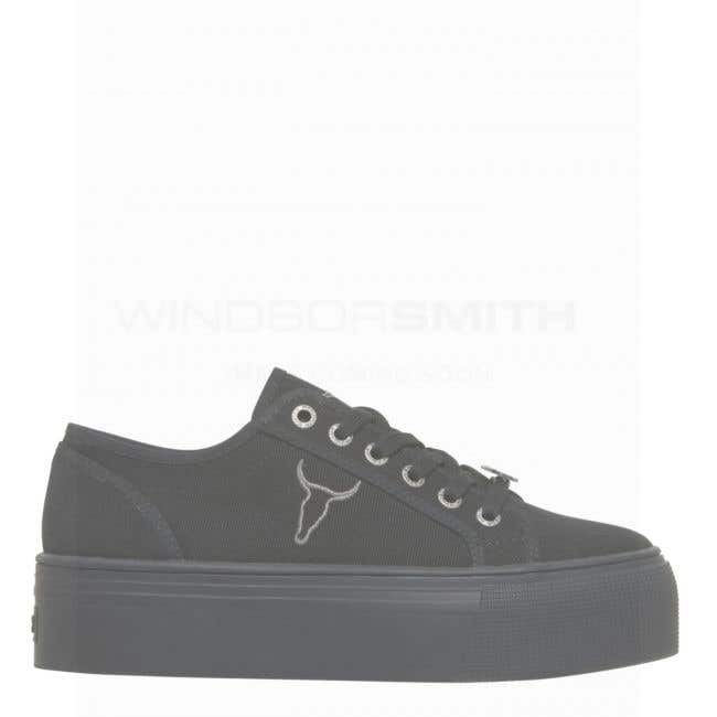 women's black canvas sneakers