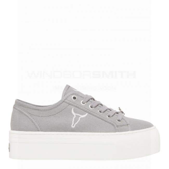 Ruby Grey Canvas Sneaker | Casual 