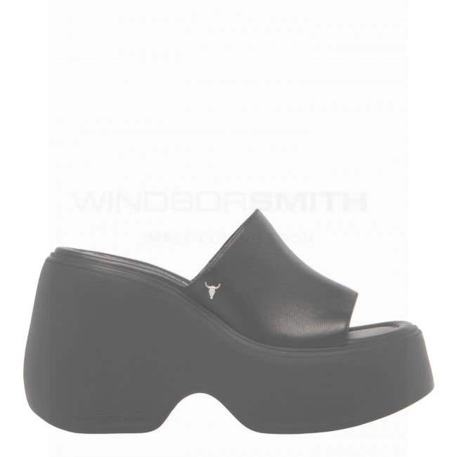 Saint Flavia Black Woven Leather Sandals  SaintG India