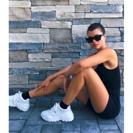 Sofia Richie wearing Carte White Sneakers