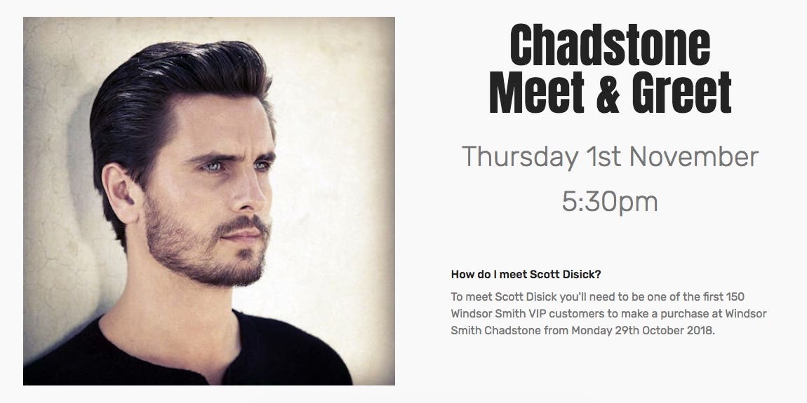 Scott Disick x Windsor Smith Bourke St Mall